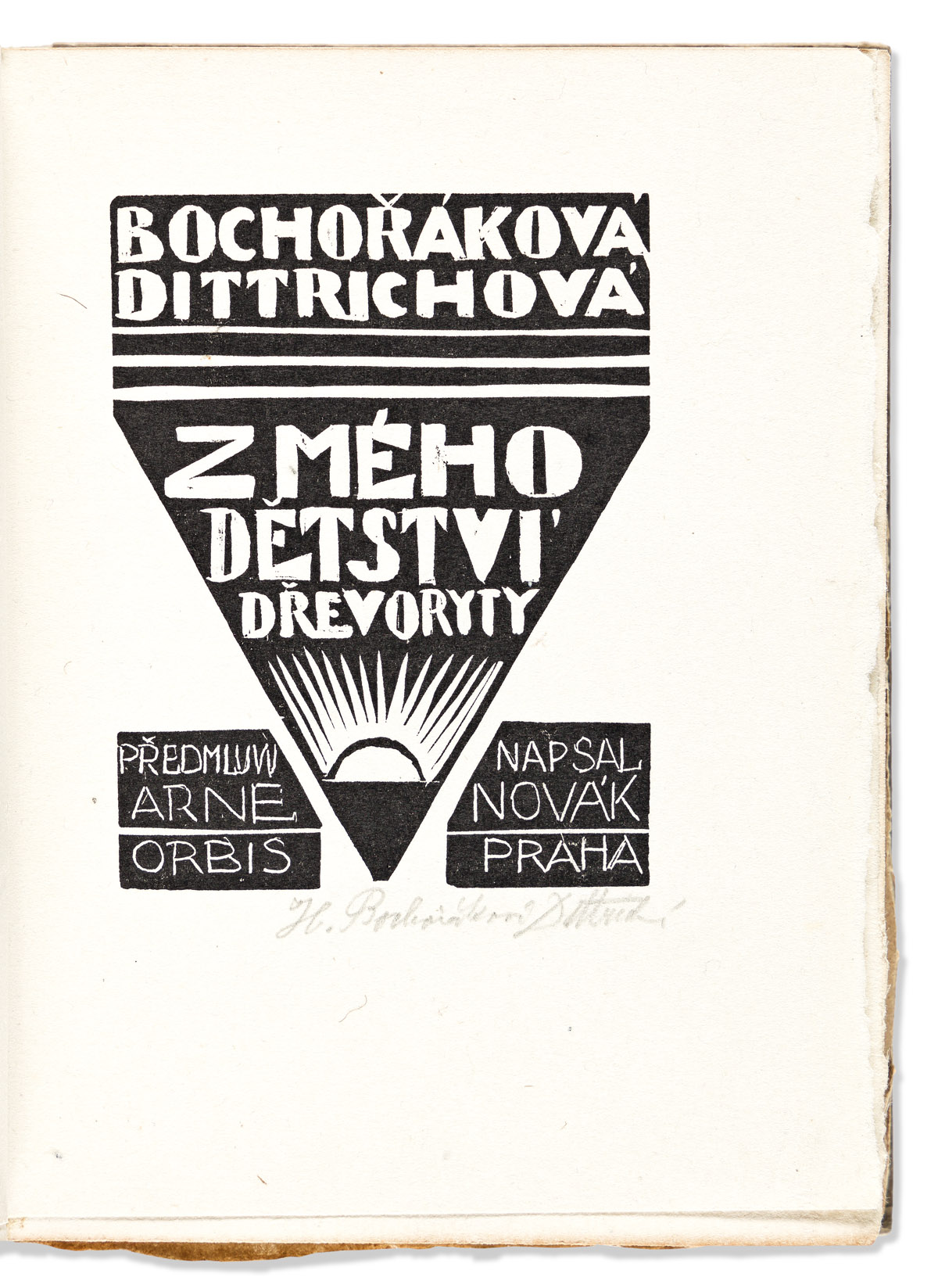 Bochoráková-Dittrichová, Helena (1894-1980) Z Mého Detství Drevoryty.